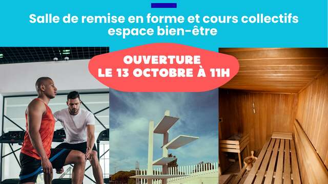 Réouverture de la salle de remise en forme et de l'espace bien-être du Stade nautique