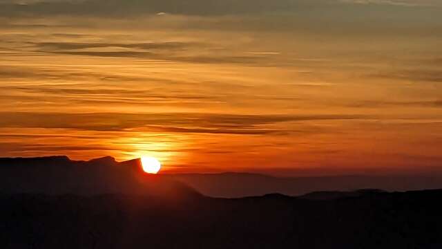 Soleil couchant et vin chaud