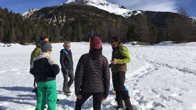 Atelier itinérant "faire sa trace, partager l'espace" à Molines-en-Queyras