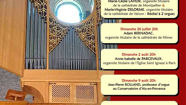Concert 'André ROSSI' - Festival Vaison'Orgues de l'Aroc