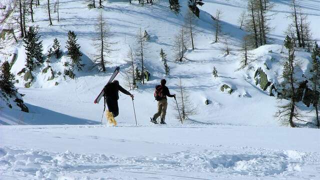 Snowshoeing route of Les Granges