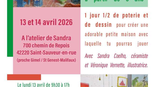 Stage poterie et dessin pour enfants