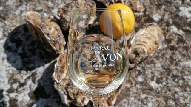 Wine and shellfish at Château de Calavon