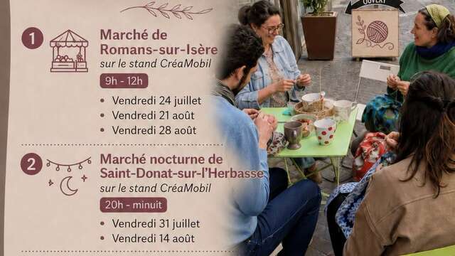 Rencontres tricot-crochet - Créamobil
