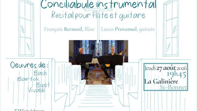 Conciliabule instrumental , récital pour flûte et guitare - concert