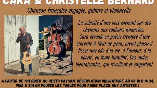 Concert at the country restaurant: Philippe Cara and Christelle Bernard