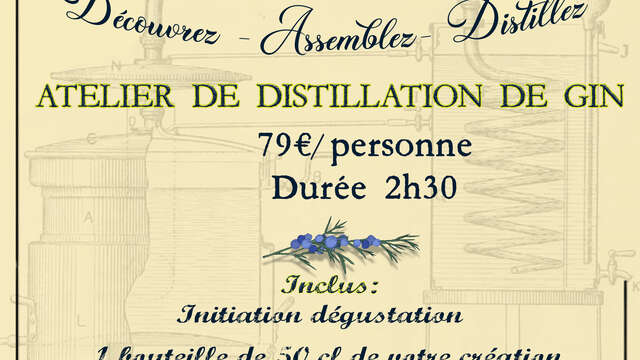 Atelier de distillation de Gin