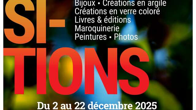 Exposition de bijoux, livres & éditions, maroquineries et ateliers sonores, photos