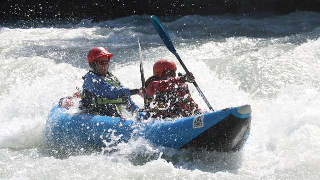 Canoë-kayak gonflable sur la Durance