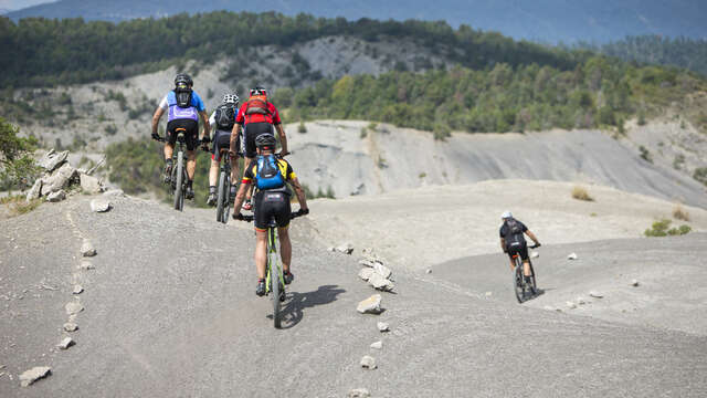 Parcours Gravel C - N°22 Tour des Terres Noires - Rouge -Difficile - 49km – 3h