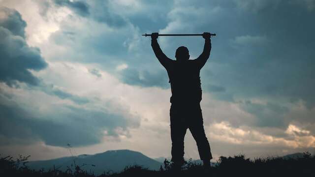 Randonnée à pied avec Edith