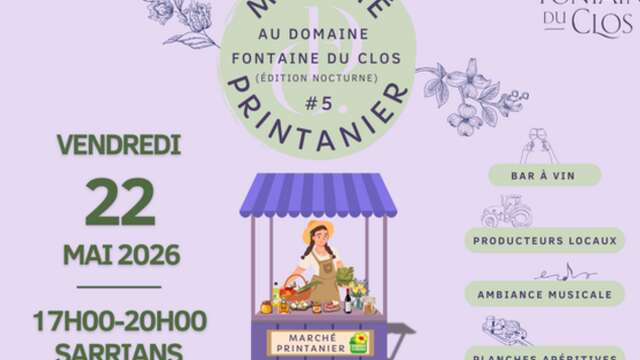 Marché printanier au Domaine Fontaine du Clos