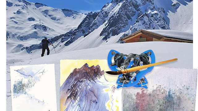 Complet / Carnets de neige : stage d'aquarelle dans les montagnes des Contamines-Montjoie