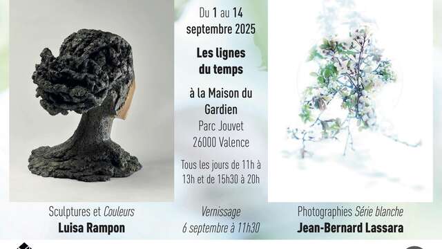 Exposition "les lignes du temps", Luisa RAMPON et Jean Bernard LASSARA