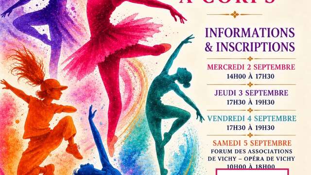 Inscriptions "Espace Danse A Corps" Saison 2026-2027