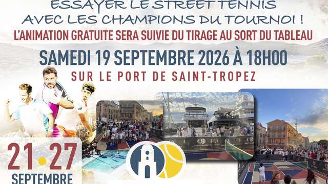 Esibizione di tennis e sorteggio del torneo - Saint-Tropez Open ATP 125