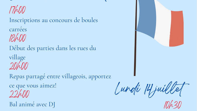 Fête nationale du 14 juillet St Dalmas