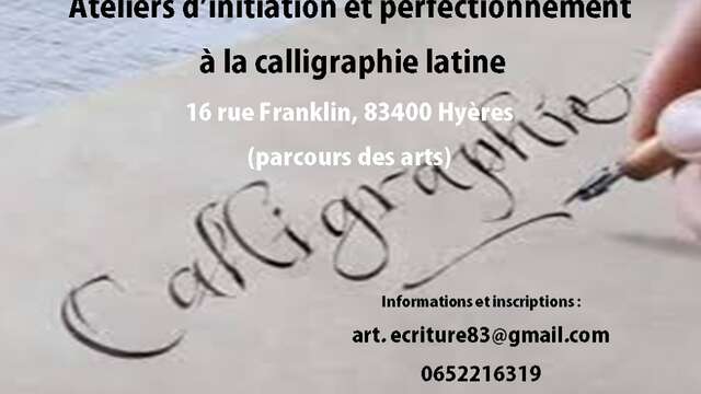 Anne-Sophie Davoli - Stage de calligraphie initiation