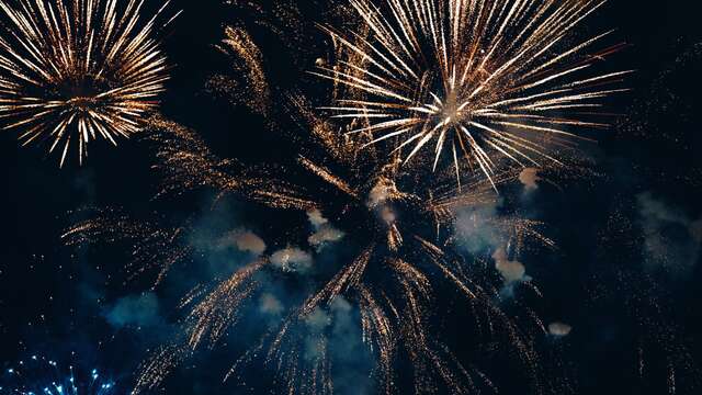 Feu d'artifice du nouvel an Bisanne 1500