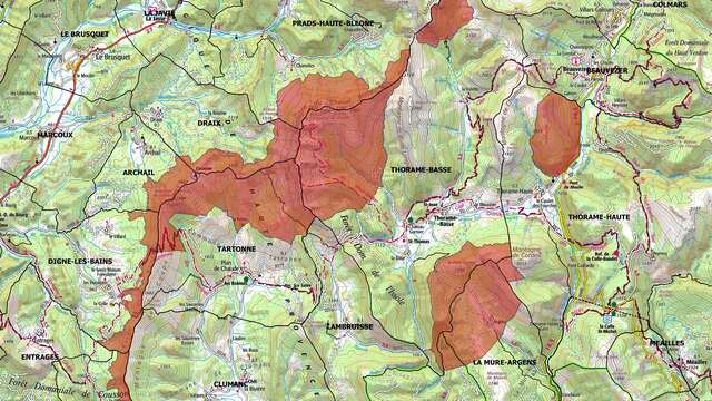 Natura 2000 : Cheval Blanc - Montagne de Boules - Barre des Dourbes