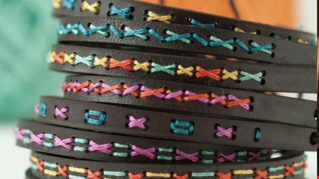 Atelier création d'un bracelet en cuir