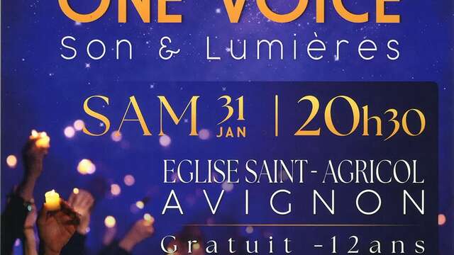 Concierto gospel de luz y sonido One Voice