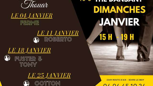 Thé dansant du dimanche au Thouar