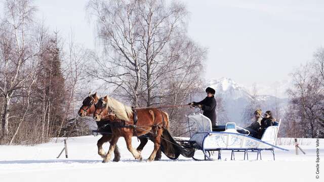 Promenade en traîneau
