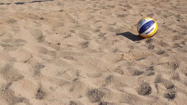 Beach volley-ball court