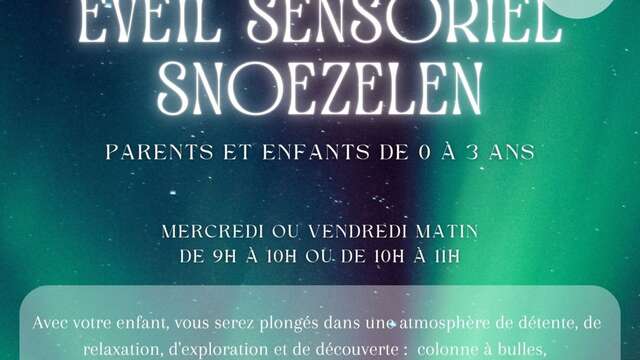 Éveil sensoriel snoezelen parents-enfants