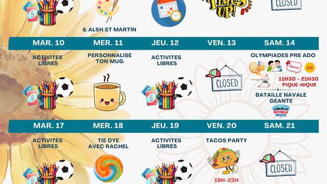 Animationen von Ré Jeunesse in La Flotte en Ré - Juni