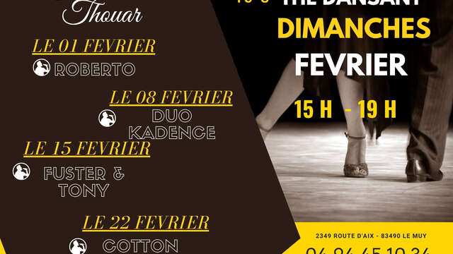 Thé dansant du dimanche au Thouar