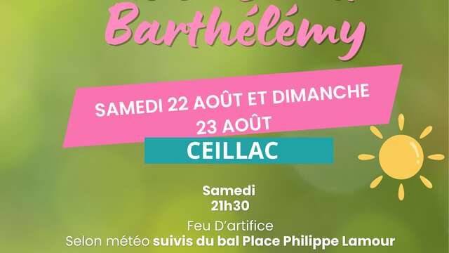 Feu d'artifice et bal de la Saint Barthélemy