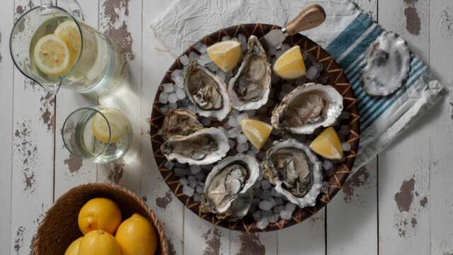 Stand de vente d'huîtres