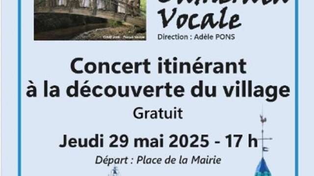 Concert itinérant de la Camerata Vocale-GRATUIT