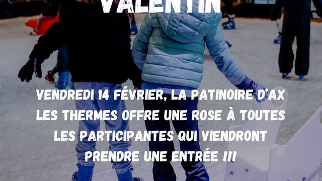 The Ax ice rink celebrates Valentine's Day