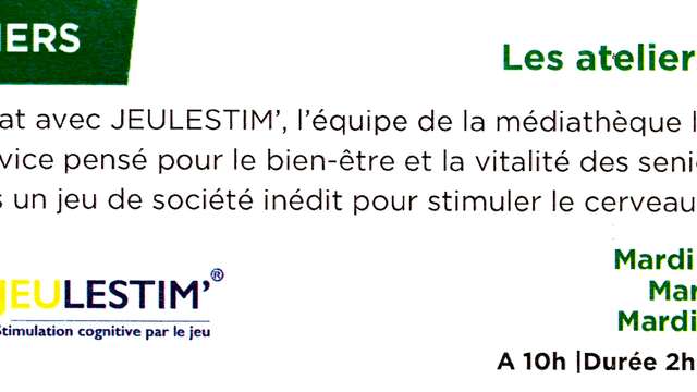 Le rendez-vous jeux & mémoire