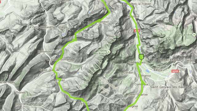 Sallanches/Aravis/Colombière cycle circuit