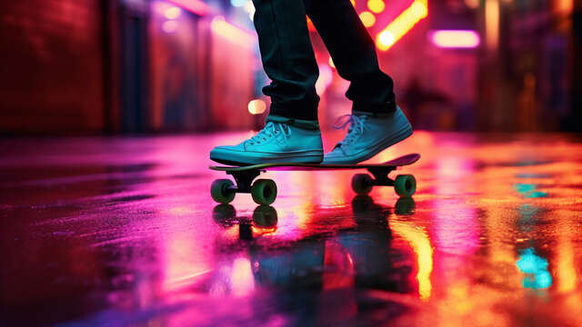 Soirée Fluo/Roller année 70/80