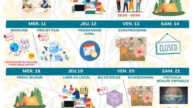 Animations de Ré Jeunesse à Ars-en-Ré - Mars