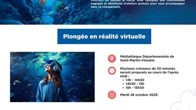 Plongez dans les fonds marins sans bouger de la terre ferme !