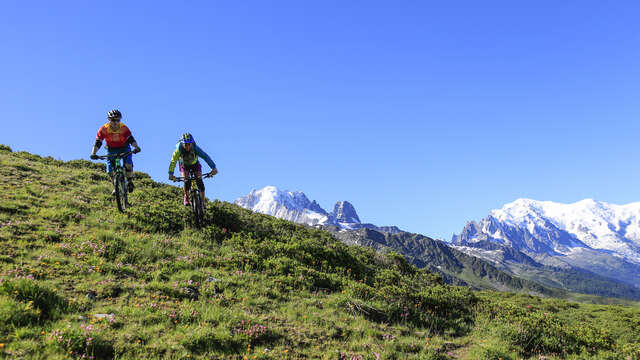 Descente VTT : Piste bleue des Marmottes - Balme - Secteur Chamonix