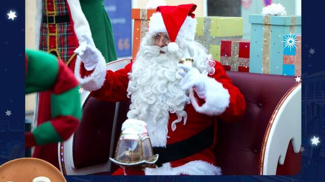 Arrivée du Père Noël et ses lutins