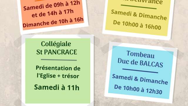 Journées Européennes du Patrimoine 2026 à Aups