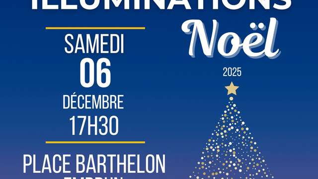Lancement des illuminations de Noël à Embrun