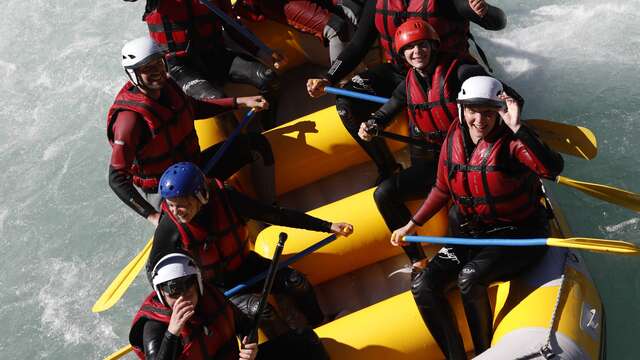 Rafting en famille