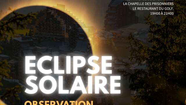 Observation de l’éclipse solaire à Avoriaz