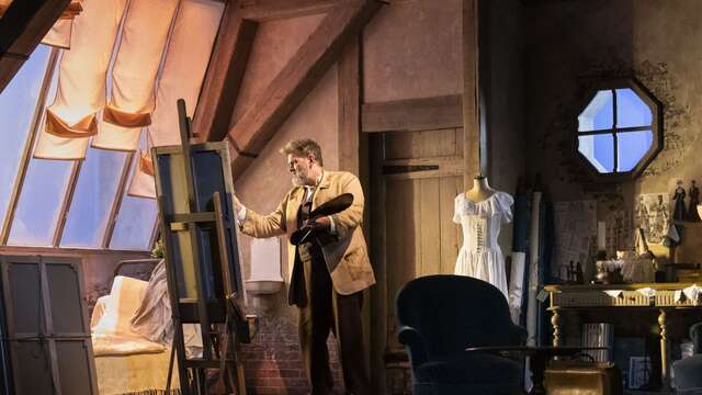 Théâtre : Dans les yeux de monet avec tristan petitgirard et clovis cornillac