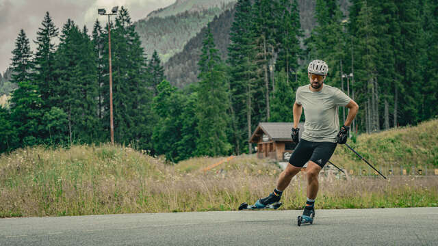 Piste de ski-roues et de roller