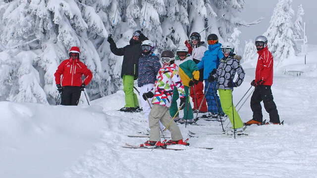 Cours collectif de ski alpin